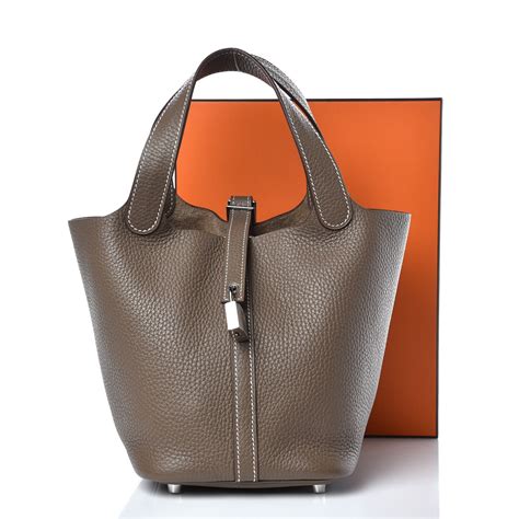 hermes taurillon clemence picotin lock 18 pm bleu atoll|hermes picotin luggage.